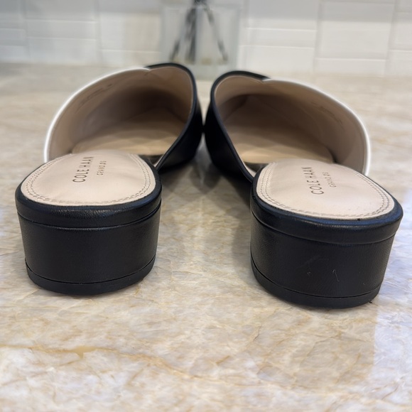 Cole Haan black and white mules - Picture 9 of 12
